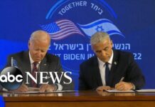 Biden and Israeli PM Discuss Iran, 15 July 2022