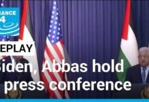 US President Joe Biden and Palestinian President Mahmoud Abbas Hold a Joint Press Conference, 15 July 2022