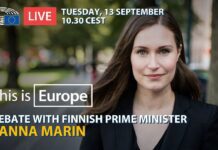 Finnish Prime Minister Sanna Marin Addresses European Parliament, 13 September 2022