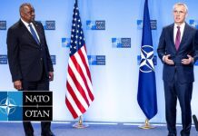 NATO Secretary General with US Secretary of Defense Lloyd J. Austin III, 13 October 2022