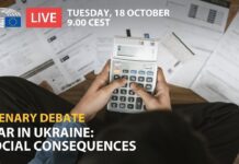 European Parliament Discusses Consequences of the War in Ukraine, 18 October 2022