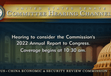 2022 Annual Report. U.S.-China Economic Security Review Commission, 16 November 2022