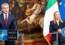 NATO Secretary General with the Prime Minister of Italy Giorgia Meloni, 10 November 2022