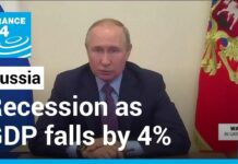 Russia Enters Recession as GDP Falls by 4%, 17 November 2022