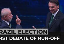 Brazil’s Bolsonaro, Lula Face off in First Debate of Run-off, 17 October 2022