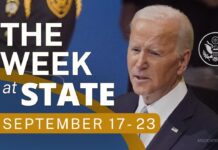 The Week at State • A Review of the Week’s Events at the State Department, September 17-23, 2022