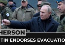 Putin Endorses Evacuation of Ukraine’s Kherson Region, 5 November 2022