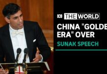 Prime Minister Sunak Says UK’s ‘Golden Era’ with China Is over, 28 November 2022