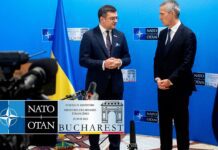 NATO Secretary General with the Minister of Foreign Affairs of Ukraine, Dmytro Kuleba, 29 November 2022