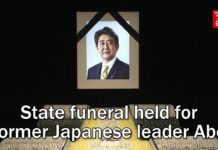 State Funeral Held for Former Japanese Leader Abe, 27 September 2022