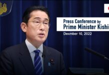 Press Conference by Prime Minister Kishida, 10 December 2022