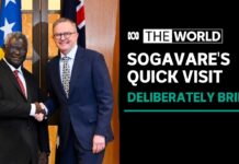 Anthony Albanese Meets Solomon Islands Prime Minister Manasseh Sogavare in Canberra, 6 October 2022