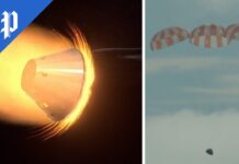 NASA’s Orion Spacecraft Splashes down in Pacific, 11 December 2022