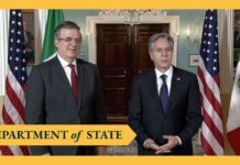 Secretary Blinken Meets with Mexican Foreign Secretary Marcelo Ebrard at the Department of State, 16 December 2022