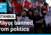 Thousands Protest after Opposition Istanbul Mayor Banned from Politics, 17 December 2022