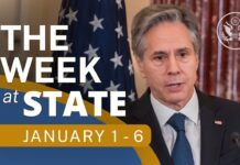 A Review of the Week’s Events at the State Department, January 1-6, 2022