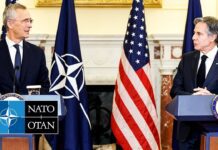 NATO Secretary General with the US Secretary of State Antony J. Blinken, 8 February 2023