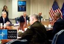 NATO Secretary General with the US Secretary of Defense Lloyd J. Austin III, 8 February 2023