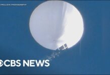 U.S. Tracked Chinese Spy Balloon for a Week Before It Drifted Across the Country, 15 February 2023