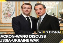 Wang Yi, Emmanuel Macron Discuss Ukraine War during Meeting in Paris, 16 February 2023