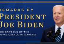 President Biden Delivers Remarks ahead of the One Year Anniversary of Russia’s Invasion of Ukraine, 21 February 2023