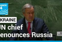 Marking One Year of War in Ukraine, UN Chief Denounces Russia, 23 February 2023