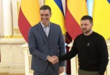 Sánchez se Vuelca con Zelenski y Promete Nuevos Tanques para Ucrania, 23 febrero 2023