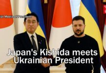 Japan’s Kishida Meets Ukrainian President, 22 March 2023