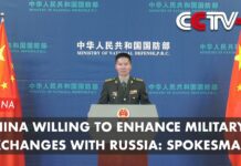 China Willing to Enhance Military Exchanges with Russia: Spokesman, 31 March 2023