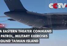 PLA Eastern Theater Command in Patrol, Military Exercises Around Taiwan Island, 8 April 2023