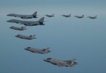 U.S. B-1B Strategic Bomber Returns to ROK as DPRK Fires Missile, 19 March 2023