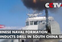 Chinese Naval Formation Conducts Drill in South China Sea, 9 April 2023