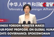 Chinese Foreign Minister Makes Four-point Proposal on Global Human Rights Governance: Spokeswoman, 1 March 2023