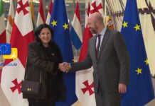Georgia Leader Visits EU Chief after Foreign Agent Row! Salome Zurabishvili Met with Charles Michel, 13 March 2023