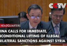 China Calls for Immediate, Unconditional Lifting of Illegal Unilateral Sanctions Against Syria, 1 March 2023