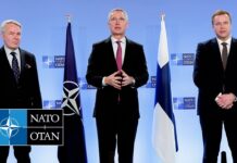 NATO Secretary General with Ministers of Foreign Affairs and Defence of Finland, 20 March 2023
