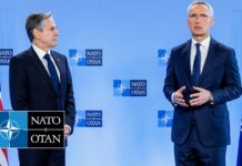 NATO Secretary General with the US Secretary of State Antony J. Blinken, 4 April 2023