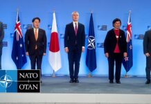 NATO Secretary General with Representatives of 🇦🇺 🇯🇵 🇳🇿 🇰🇷, 5 April 2023