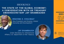 The State of the Global Economy: A Conversation with US Treasury Undersecretary, Jay Shambaugh, 10 April 2023