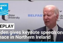 US President Gives Keynote Speech on Peace at Ulster University, Northern Ireland, 12 April 2023