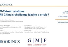 US-Taiwan Relations: Will China’s Challenge Lead to a Crisis? 1 May 2023