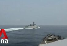 US Video Shows Close Encounter with Chinese Warship in Taiwan Strait, 5 June 2023