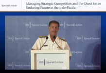 IISS Special Lecture by Admiral John C. Aquilino, Commander, US Indo-Pacific Command, 16 March 2023