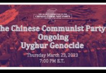 The Chinese Communist Party’s Ongoing Uyghur Genocide, 23 March 2023