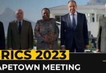 Foreign Ministers from BRICS Group of Developing Economies Are Meeting in Cape Town, South Africa, 2 June 2023