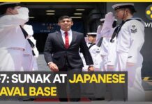 PM Rishi Sunak Visits Japanese Naval Base Ahead of G7 Summit, 18 May 2023