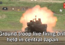 Ground Troop Live Firing Drill Held in Central Japan, 29 May 2023