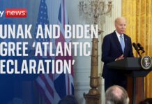 Rishi Sunak and Joe Biden Agree ‘Atlantic Declaration’ to Boost Economic Security, 9 June 2023