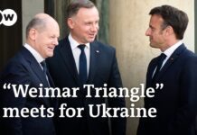 European Leaders Macron, Scholz and Duda Discussing Further Support for Ukraine, 12 June 2023