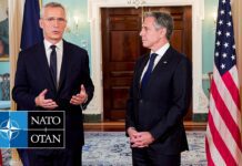 NATO Secretary General with the US Secretary of State Antony J. Blinken, 13 June 2023